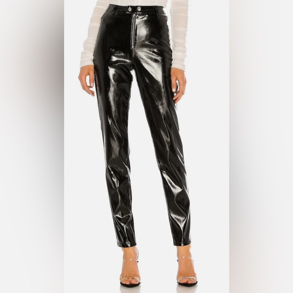 I.AM.GIA Nikole Black Faux Patent Leather Pant M